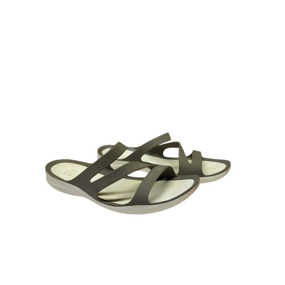Crocs Swiftwater Sandals Size 11 Summer Beach Vacation Coastal - Picture 2 of 6